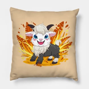 The little goat for Men or Women Kids Boys Girls love goat Pillow