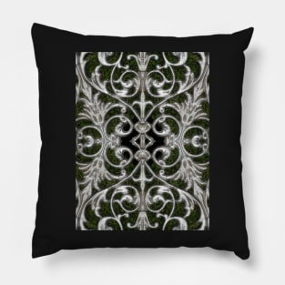 Metal Swirls and Curls - by Avril Thomas Pillow