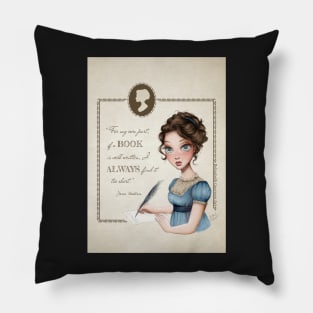 Jane Austen Portrait Pillow