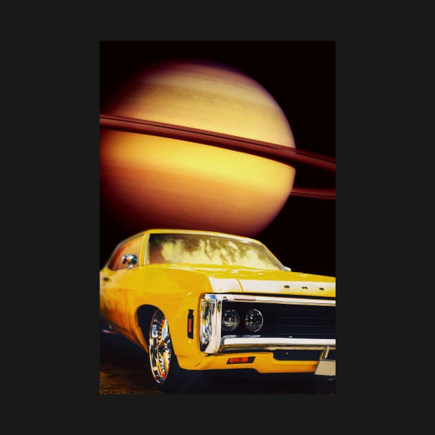 Classic Car in Outer Space by Spindriftdesigns