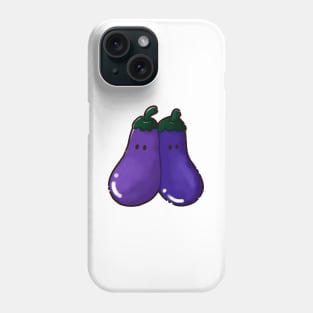 Eggplant couple Phone Case