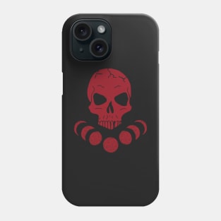 Skull and moon phases Phone Case