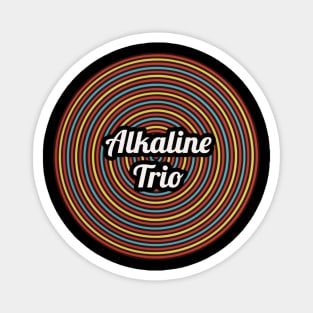 Alkaline Trio / Vintage Circle Style Magnet