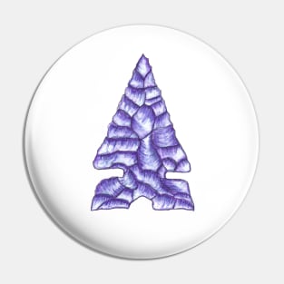 Purple Projectile Point Pin