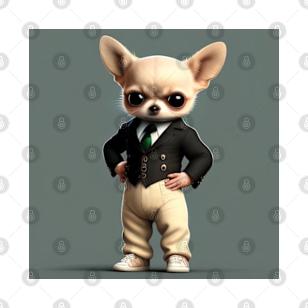 Chihuahua in suit by IDesign23