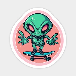 alien skaters Magnet