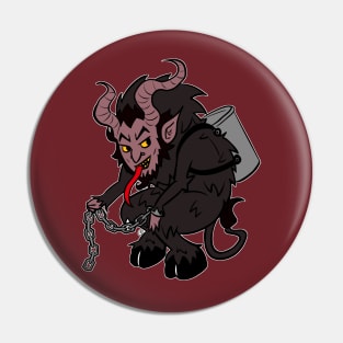 Krampus in Brown Pin