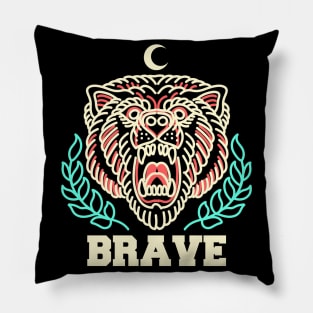 brave bear Pillow