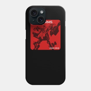 gundam heavyarms- red stencil Phone Case