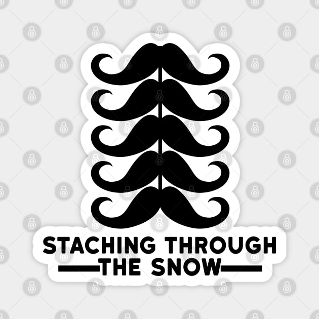 Staching Through The Snow Magnet by MZeeDesigns