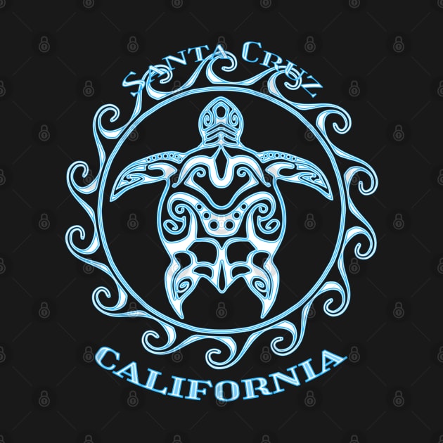 Santa Cruz Tribal Sea Turtle Summer by macdonaldcreativestudios