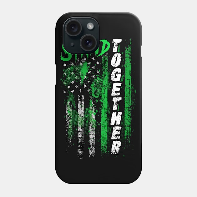 Myotonic Dystrophy Awareness Stand Together Flag Phone Case by KHANH HUYEN