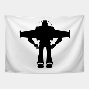 Space Ranger Silhouette II Tapestry