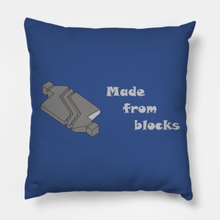 Made from blocks Pillow