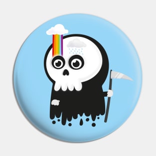 Rainbow Grim Reaper Pin