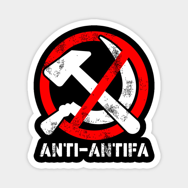 Anti Antifa Against Antifa Antifa Magnes Teepublic Pl