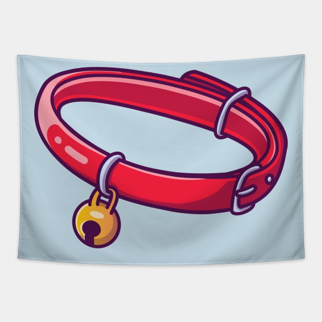 Floating Pet Collar Cartoon Tapestry by Catalyst Labs