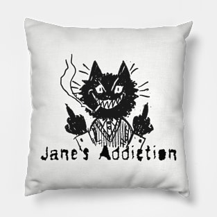 janes and the bad cat Pillow