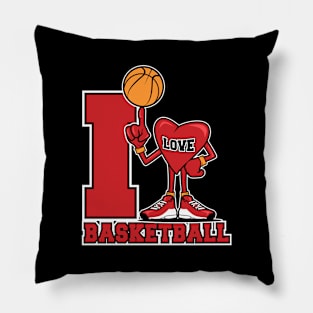 I Love Basketball Pillow