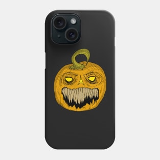 Halloween Jack O Lantern Scary Sharp Creepy Teeth Phone Case