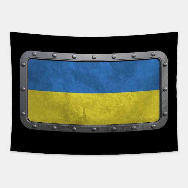 Rough Steel Flag of Ukraine Tapestry by jeffbartels