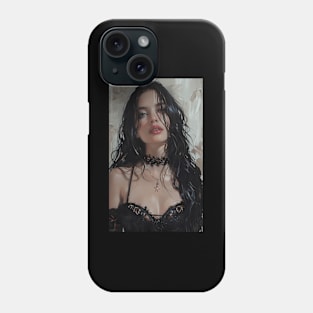 Rhapsody In Black A Portrait Of Melancholic Music Phone Case