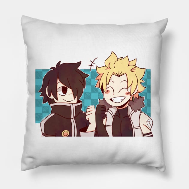 Sting and Rogue Pillow by Dragnoodles