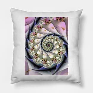 Lilac spiral pattern Pillow