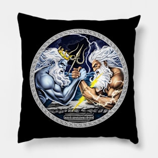 Zeus vs Poseidon Arm Wrestling Pillow