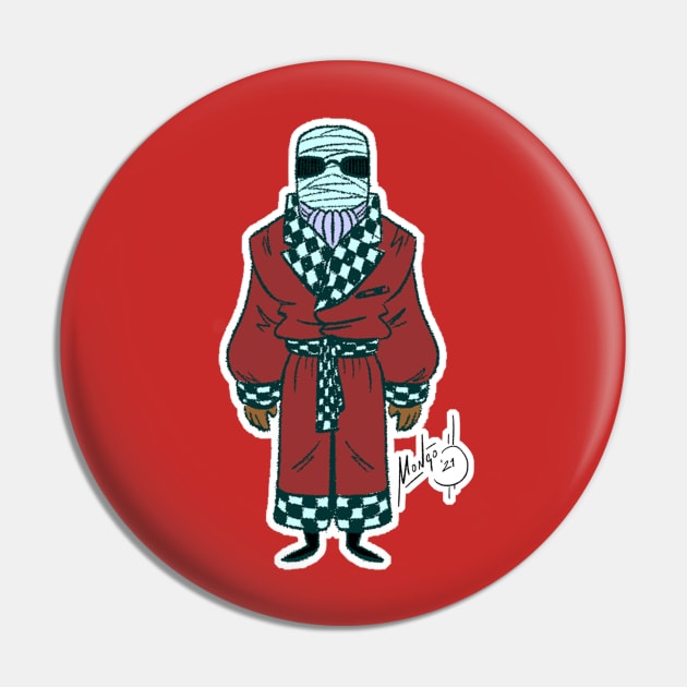 "Invisible Man" Pin by MONGO draws