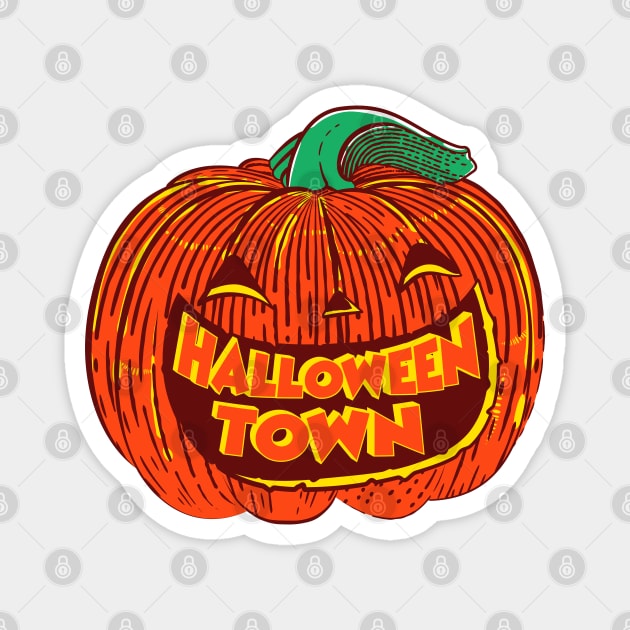 Halloween Town Magnet by technofaze