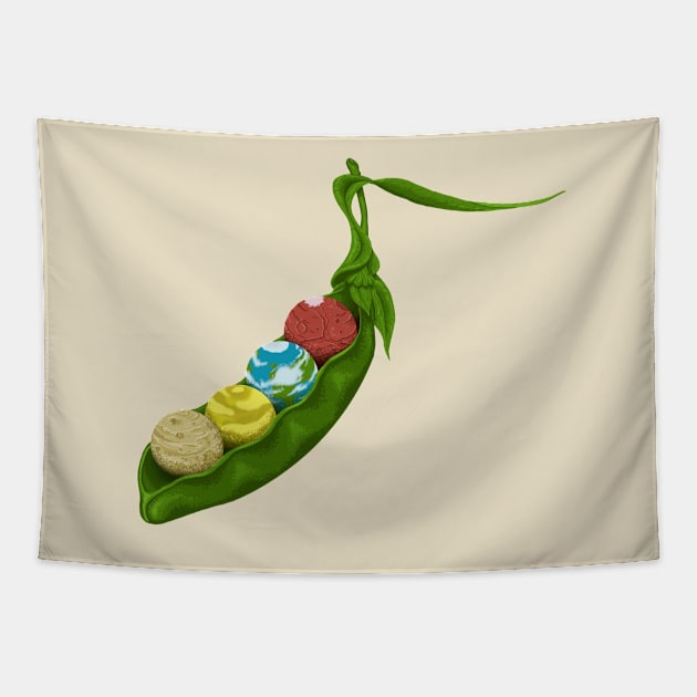 World Peas Tapestry by TenkenNoKaiten