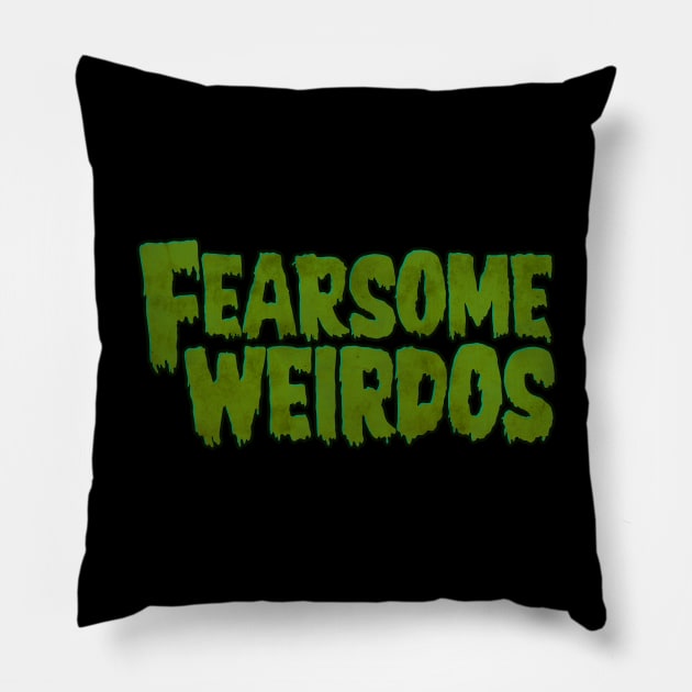 Fearsome Weirdos Pillow by zerostreet