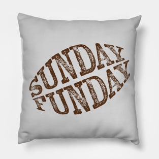 Sunday Funday Football Fan Pillow