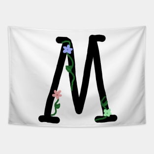 "M" Initial Tapestry