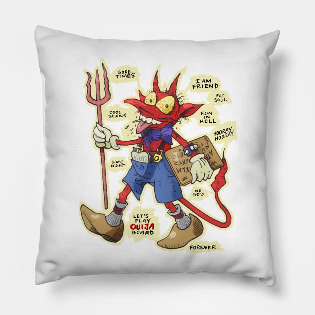 Li'l Devil Pillow by Froobius