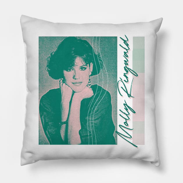 Molly Ringwald / / 80s Style Aesthetic Fan Design Pillow by unknown_pleasures