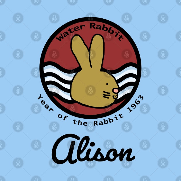 Alison Born Year of the Water Rabbit 1963 by ellenhenryart