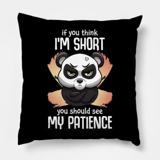 Impatient Short Panda Pillow