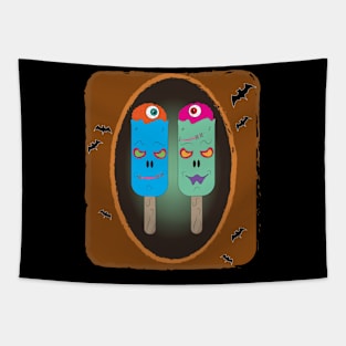 Halloween Zombie Ice Cream Tapestry