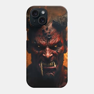 Terrible devil in red Phone Case