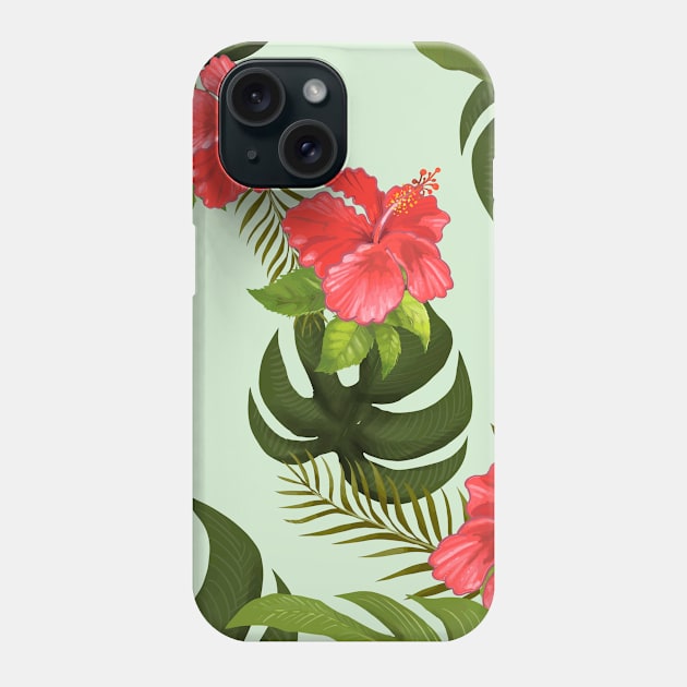 Tropical Jungle Pattern Phone Case by NewburyBoutique