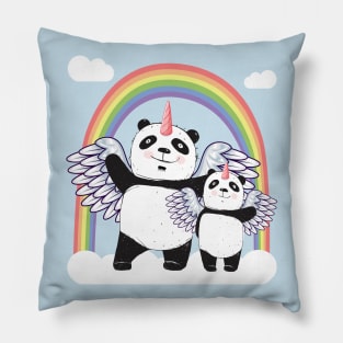 Pandacorn Family Pillow