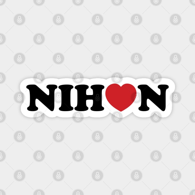 Nihon Love Heart Magnet by tinybiscuits