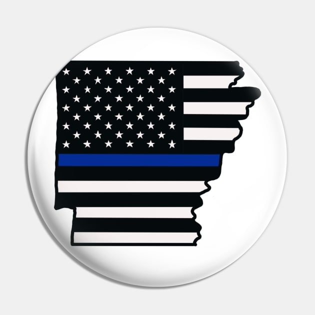 Police Arkansas flag Pin by RayRaysX2