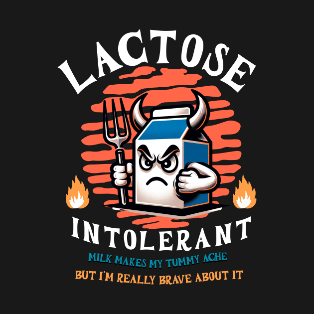 Lactose Intolerant Funny Cringy Gift For Friends , Milk Free Lactose Tolerant, Meme Gen Z Teenager Allergy LMAO by Snoe