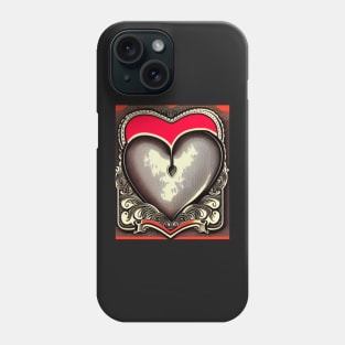 Crazy Hearts Vintage Phone Case