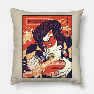Discount Noodle Gang: Udon Lover Tanji (Light Colored Shirt) Pillow