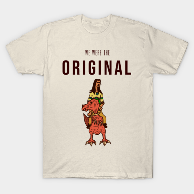 Discover Dino Raptor Native American Riding Design - Native American - T-Shirt