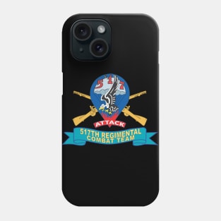 517th Regimental Combat Team (RCT) - Infantry w Br - Ribbon X 300 Phone Case